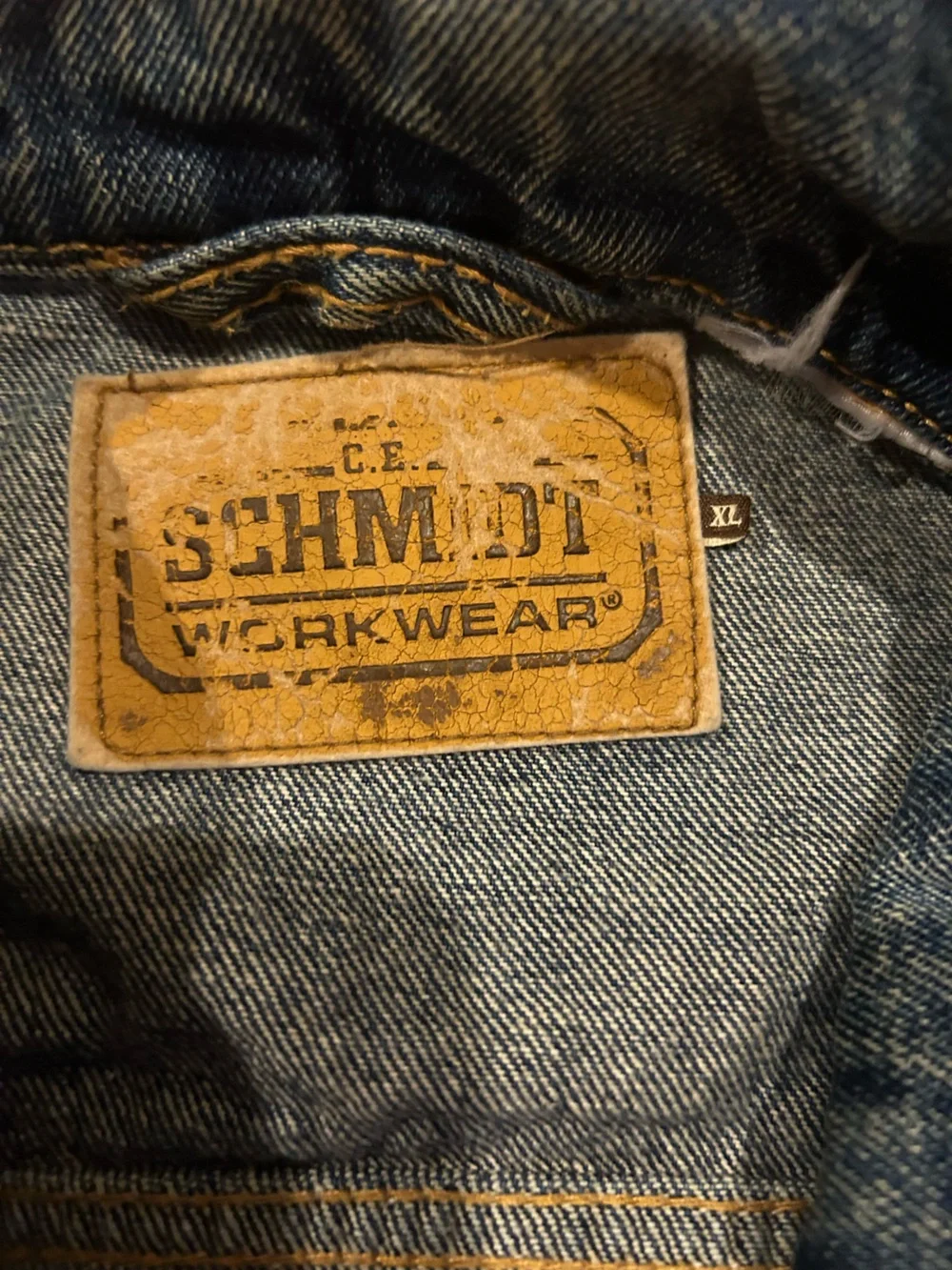 Schmidt Workwear Men's Dark Blue Denim Jacket - size XL